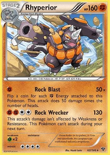Carta Rhyperior (62/146) do set XY — Pokémon TCG | Bynx