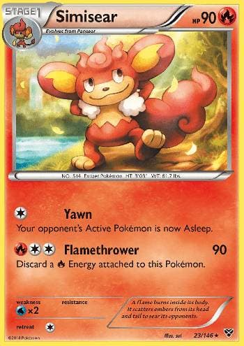 Carta Simisear (23/146) do set XY — Pokémon TCG | Bynx