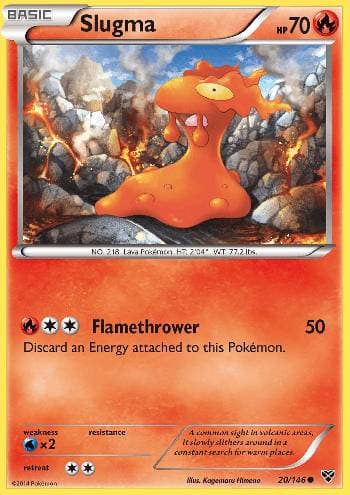 Carta Slugma (20/146) do set XY — Pokémon TCG | Bynx