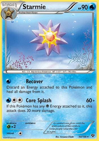 Carta Starmie (34/146) do set XY — Pokémon TCG | Bynx
