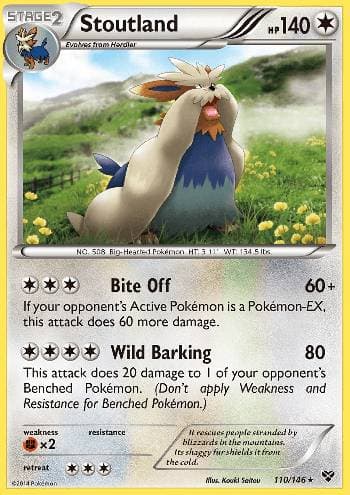 Stoutland (110/146) — XY