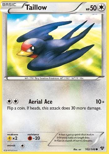 Carta Taillow (102/146) do set XY — Pokémon TCG | Bynx
