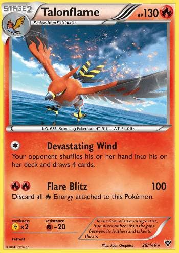 Carta Talonflame (28/146) do set XY — Pokémon TCG | Bynx
