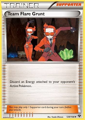 Carta Team Flare Grunt (129/146) do set XY — Pokémon TCG | Bynx