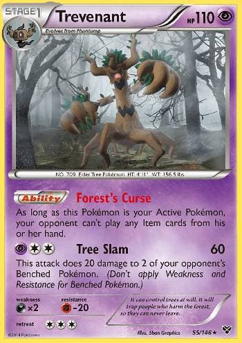 Carta Trevenant (55/146) do set XY — Pokémon TCG | Bynx