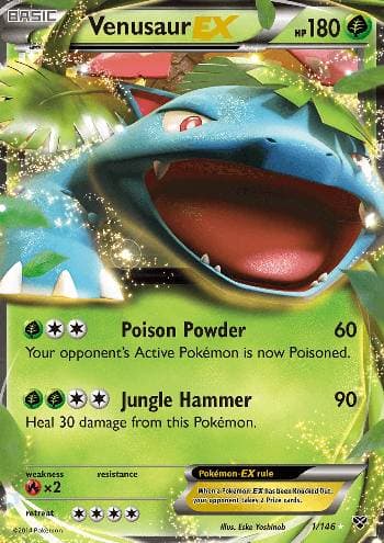Carta Venusaur-EX (1/146) do set XY — Pokémon TCG | Bynx