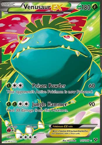 Carta Venusaur-EX (141/146) do set XY — Pokémon TCG | Bynx
