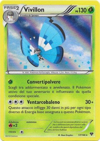 Carta Vivillon (Marine) (17d/146) do set XY — Pokémon TCG | Bynx