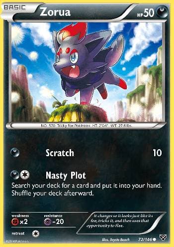 Carta Zorua (72/146) do set XY — Pokémon TCG | Bynx