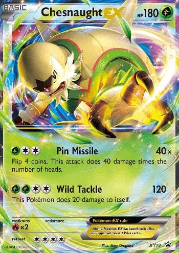 Carta Chesnaught-EX do set XY Promos — Pokémon TCG | Bynx
