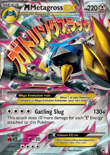 Carta M Metagross-EX do set XY Promos — Pokémon TCG | Bynx