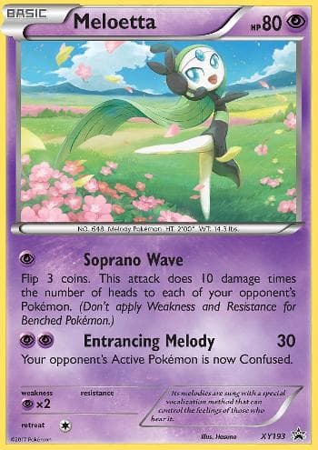 Carta Meloetta do set XY Promos — Pokémon TCG | Bynx