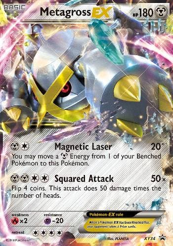 Carta Metagross-EX do set XY Promos — Pokémon TCG | Bynx