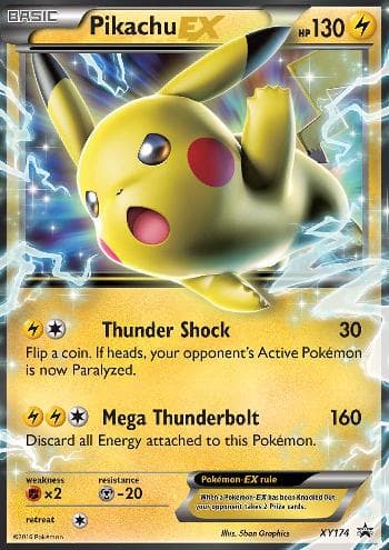 Carta Pikachu-EX do set XY Promos — Pokémon TCG | Bynx