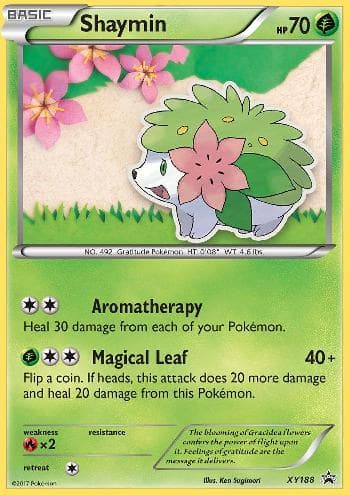 Carta Shaymin do set XY Promos — Pokémon TCG | Bynx