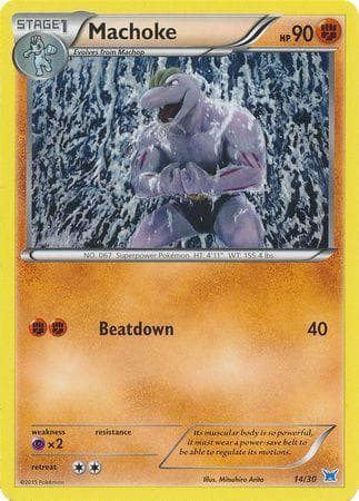 Machoke (Blue Symbol) (14/30) — XY Trainer Kit: Latias and Latios