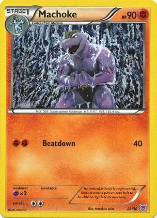 Machoke (Blue Symbol) (22/30) — XY Trainer Kit: Latias and Latios