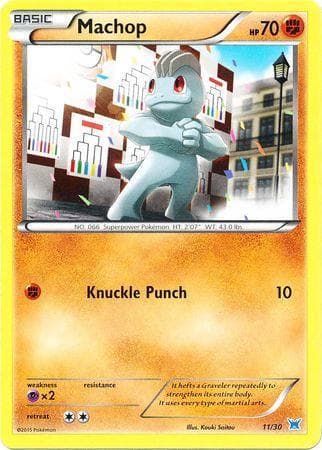 Carta Machop (Blue Symbol) (11/30) do set XY Trainer Kit: Latias and Latios — Pokémon TCG | Bynx