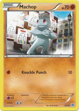 Carta Machop (Blue Symbol) (28/30) do set XY Trainer Kit: Latias and Latios — Pokémon TCG | Bynx