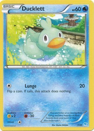 Ducklett (7/30) — XY Trainer Kit: Pikachu Libre and Suicune