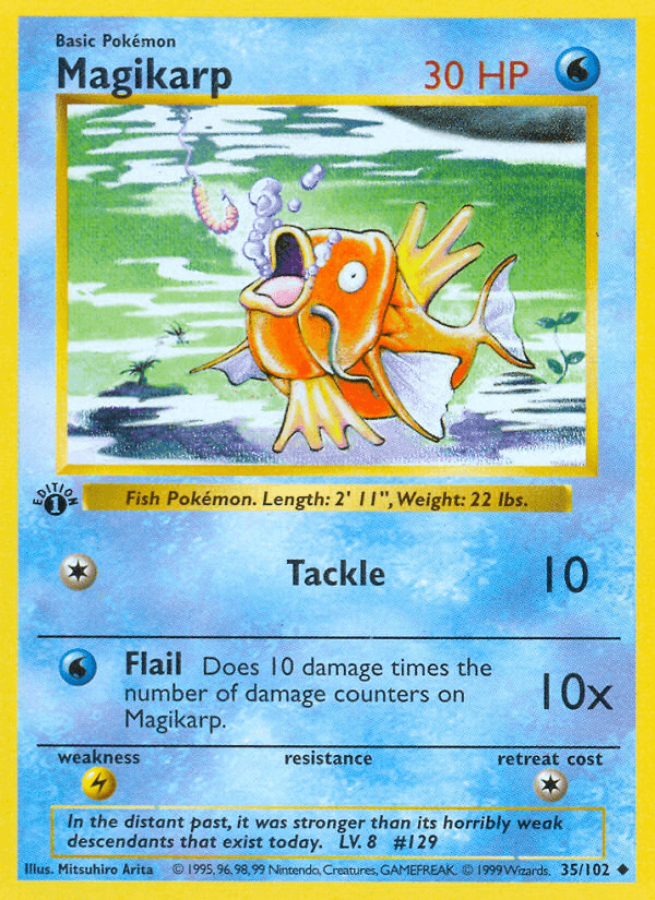 Carta Magikarp 35/102 do set Base — Pokémon TCG | Bynx