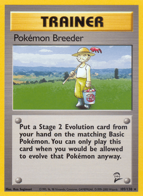 Carta Pokémon Breeder 105/130 do set Base Set 2 — Pokémon TCG | Bynx