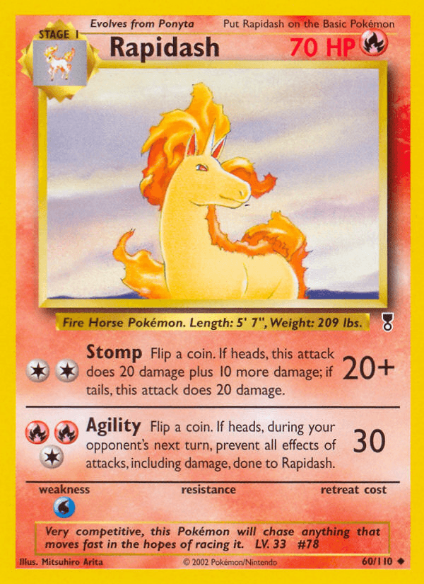 Carta Rapidash 60/110 do set Legendary Collection — Pokémon TCG | Bynx