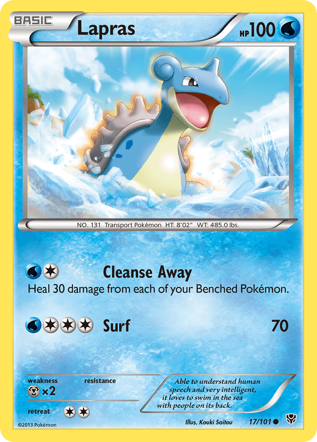 Carta Lapras 17/101 do set Plasma Blast — Pokémon TCG | Bynx