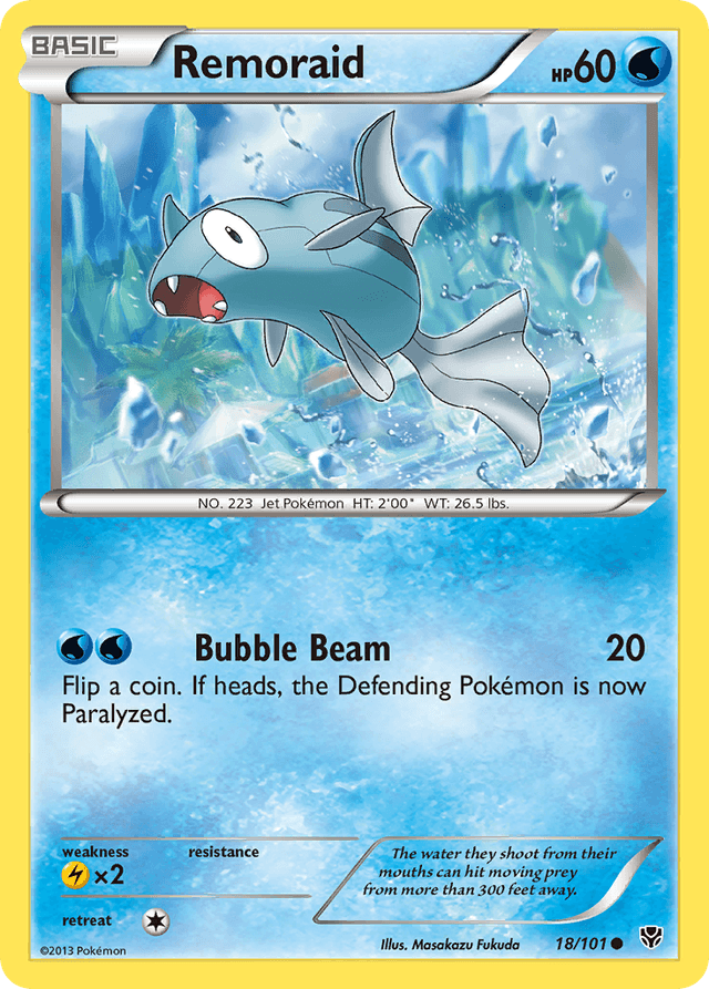 Carta Remoraid 18/101 do set Plasma Blast — Pokémon TCG | Bynx