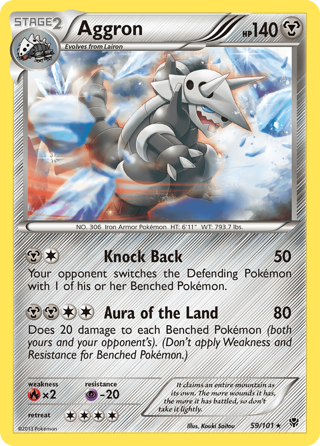 Carta Aggron 59/101 do set Plasma Blast — Pokémon TCG | Bynx