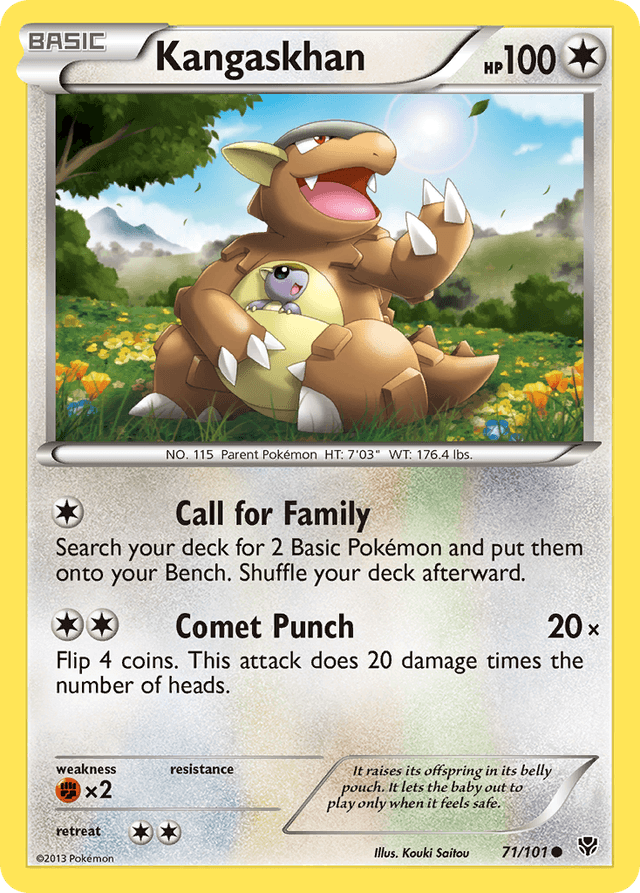 Carta Kangaskhan 71/101 do set Plasma Blast — Pokémon TCG | Bynx
