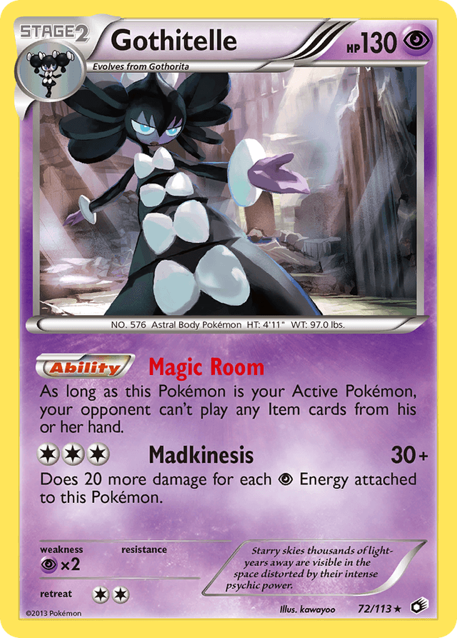 Carta Gothitelle 72/113 do set Legendary Treasures — Pokémon TCG | Bynx