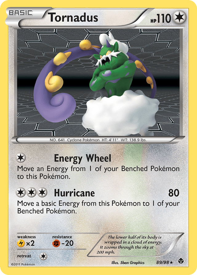 Carta Tornadus 89/98 do set Emerging Powers — Pokémon TCG | Bynx