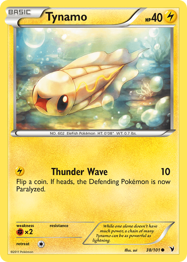 Carta Tynamo 38/101 do set Noble Victories — Pokémon TCG | Bynx