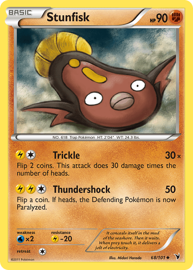 Carta Stunfisk 68/101 do set Noble Victories — Pokémon TCG | Bynx