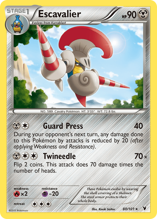 Carta Escavalier 80/101 do set Noble Victories — Pokémon TCG | Bynx