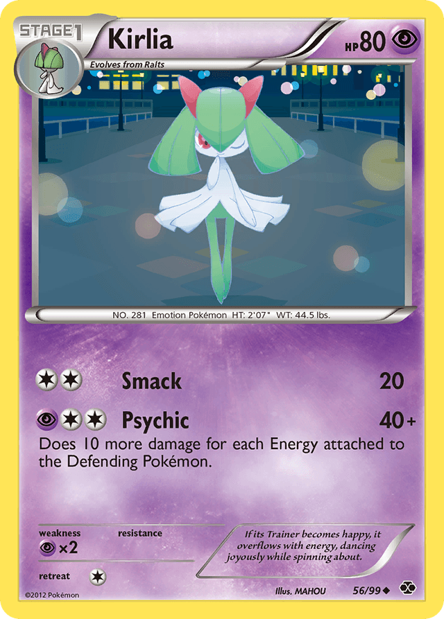 Carta Kirlia 56/99 do set Next Destinies — Pokémon TCG | Bynx