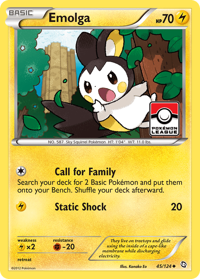 Carta Emolga 45/124 do set Dragons Exalted — Pokémon TCG | Bynx
