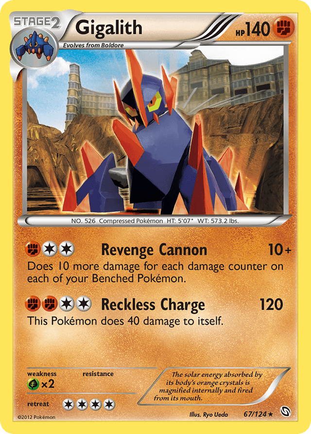 Carta Gigalith 67/124 do set Dragons Exalted — Pokémon TCG | Bynx