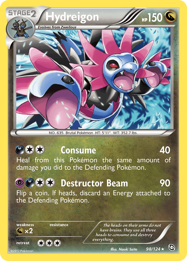 Carta Hydreigon 98/124 do set Dragons Exalted — Pokémon TCG | Bynx