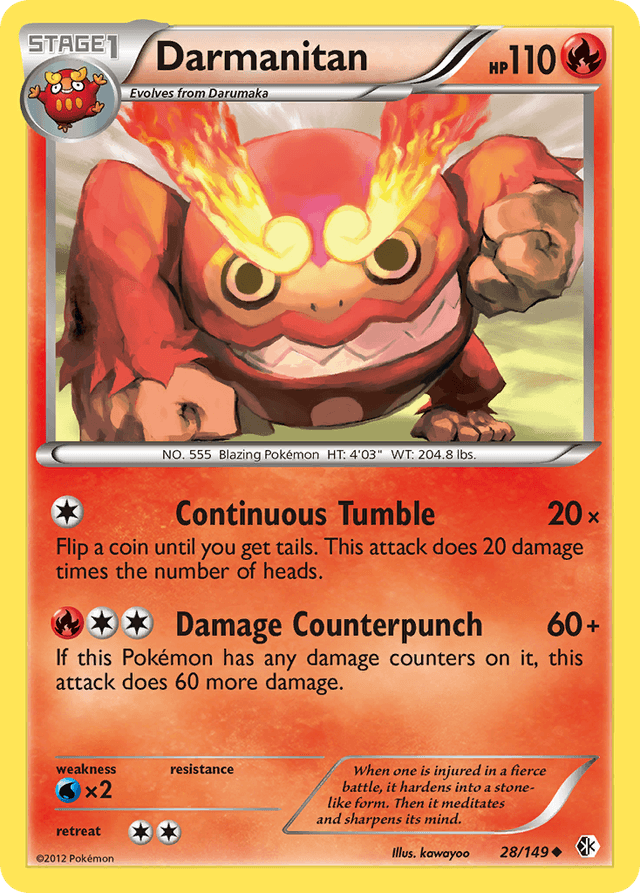 Carta Darmanitan 28/149 do set Boundaries Crossed — Pokémon TCG | Bynx