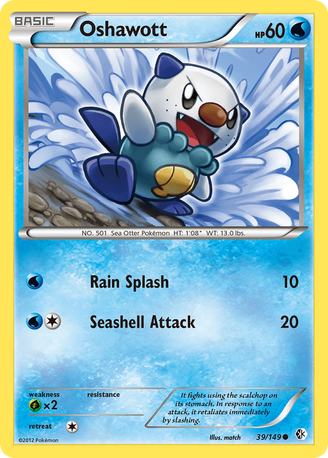 Carta Oshawott 39/149 do set Boundaries Crossed — Pokémon TCG | Bynx