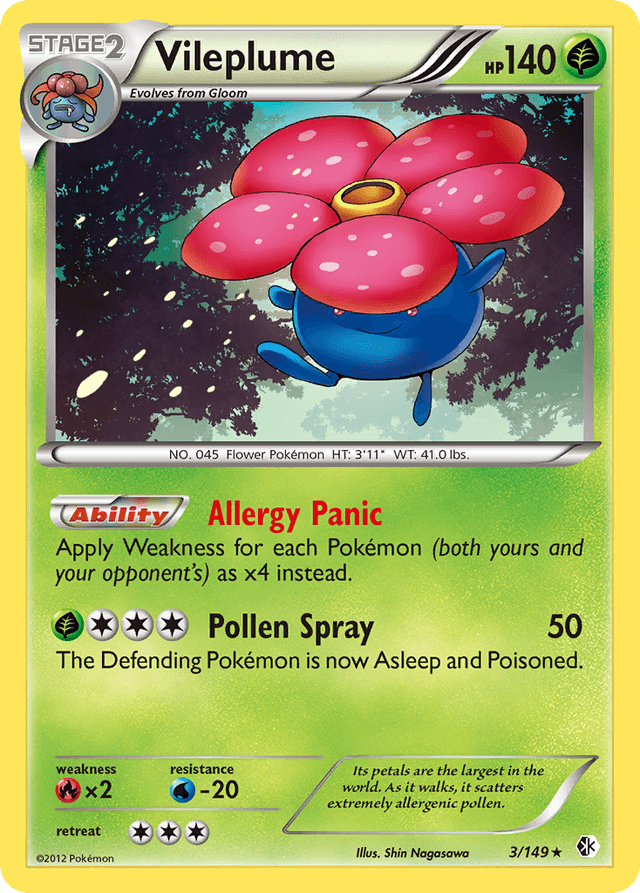 Carta Vileplume 3/149 do set Boundaries Crossed — Pokémon TCG | Bynx