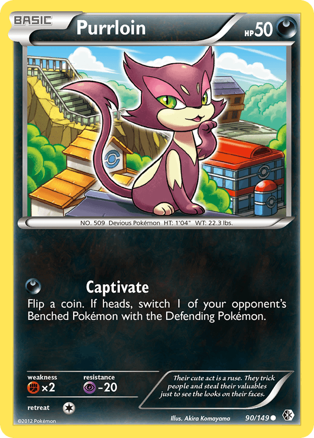 Carta Purrloin 90/149 do set Boundaries Crossed — Pokémon TCG | Bynx