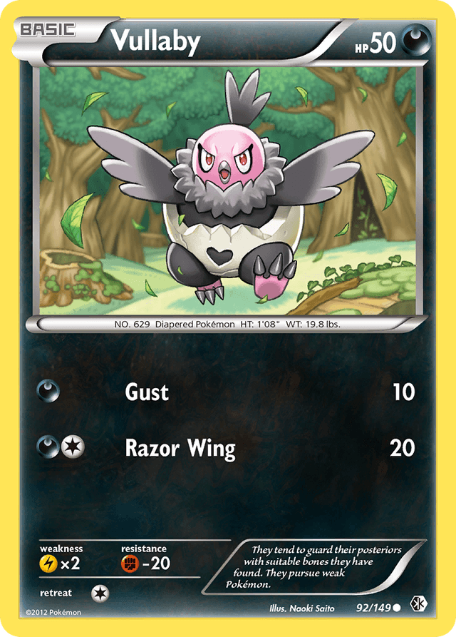Carta Vullaby 92/149 do set Boundaries Crossed — Pokémon TCG | Bynx