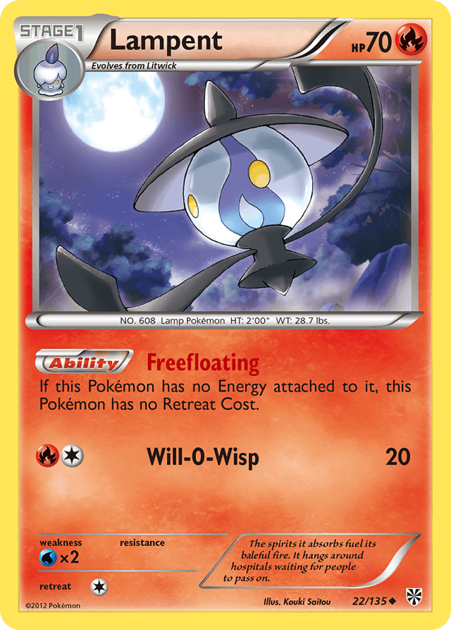 Carta Lampent 22/135 do set Plasma Storm — Pokémon TCG | Bynx