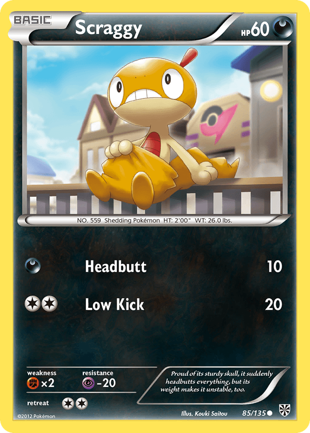 Carta Scraggy 85/135 do set Plasma Storm — Pokémon TCG | Bynx