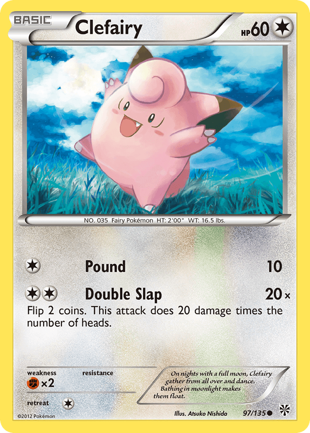 Carta Clefairy 97/135 do set Plasma Storm — Pokémon TCG | Bynx