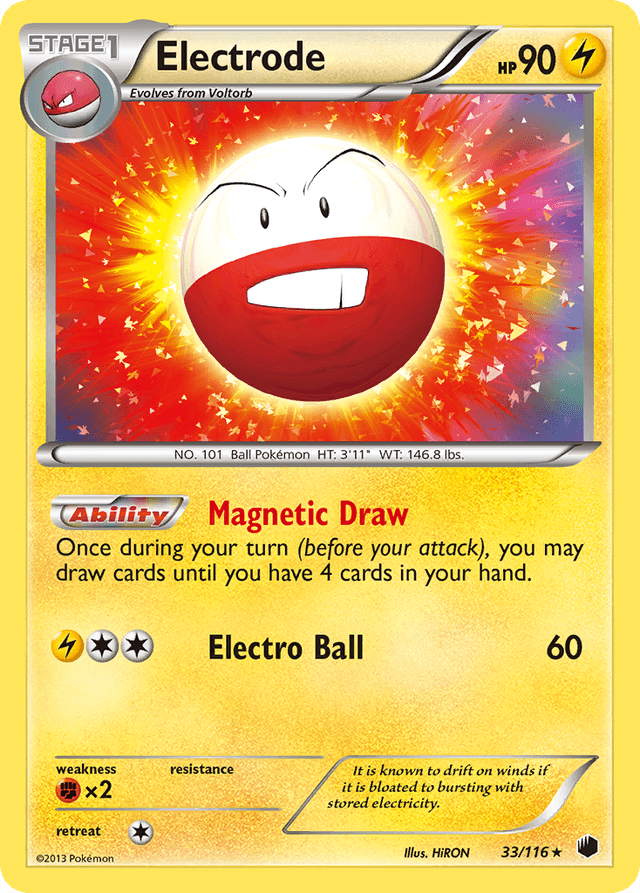 Carta Electrode 33/116 do set Plasma Freeze — Pokémon TCG | Bynx