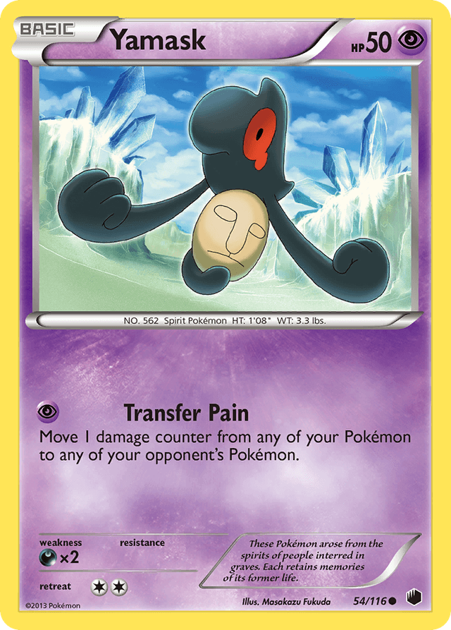 Carta Yamask 54/116 do set Plasma Freeze — Pokémon TCG | Bynx